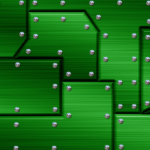 Riveted Metal Green