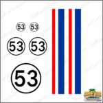 Herby golf car decal kit design
