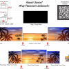 Hawaii Sunset Golf Car Wrap- SCHEMATIC